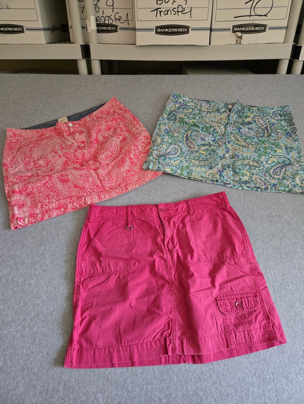 Lot Of 3 Women's GH Bass Skirts Belt Loops & Pockets